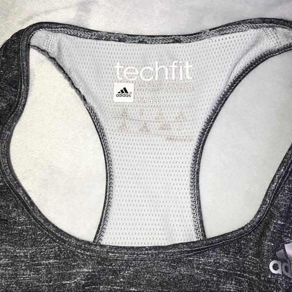 Adidas Grey Sport Bra - Picture 2 of 3